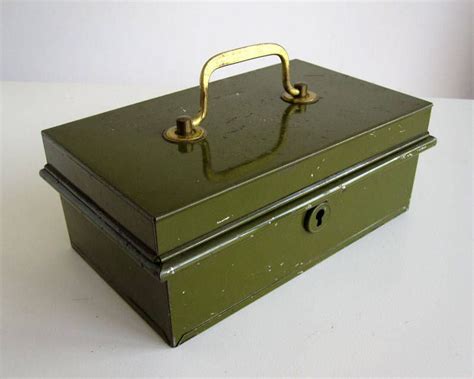 vintage metal coach box|Metal Cash Box .